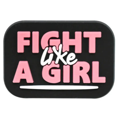 Cute Pink Power Shoe Charms Decoration for Crocs Pin Accessories Charms Bracelet Wristband DIY Shoe Women Party Gifts