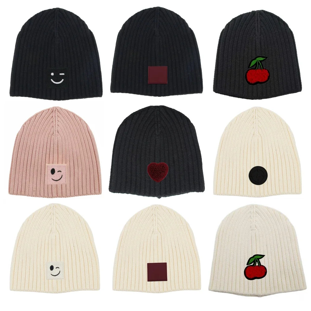 NEW Autumn and winter Cotton BB Knitted Beanies Outdoor Hat Children Hats Personality Table hats
