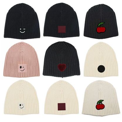 NEW Autumn and winter Cotton BB Knitted Beanies Outdoor Hat Children Hats Personality Table hats