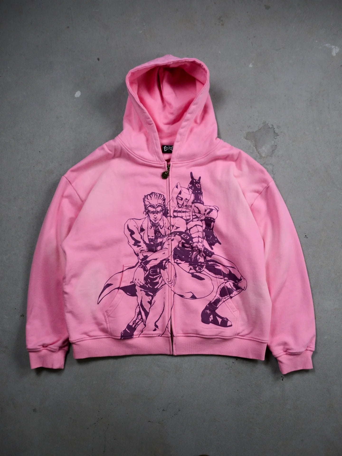 Y2k Stands Hiphop Jojo Bizarre Adventure Hoodies Harajuku Oversized Mens Womens Zipper Hoodie Hip Hop Couple Street Sweatshirt