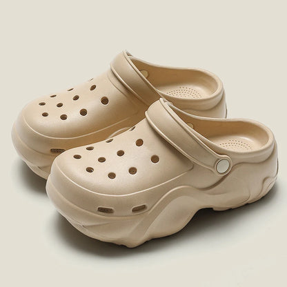 Women DIY Cute Animal button Decor Clogs Fashion Summer Spring Autumn Beach Sandals Cave Hole Female Garden Shoes Students Girls