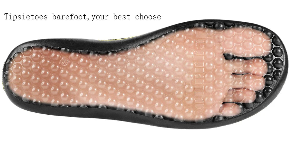 Tipsietoes 2025 Sprinng Autumn Barefoot Leather Ballerina For Women With Flat Soft Sole Zero Drop Wider Toes Box Light Weight