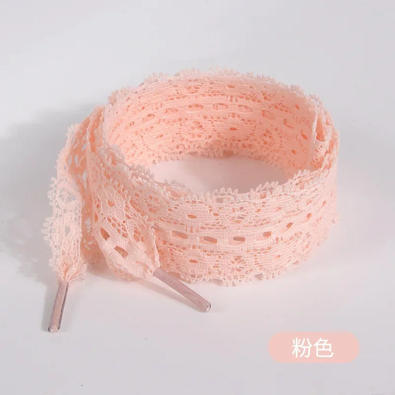 1Pair 100CM/120CM/140CM Length Canvas Sneaker Outdoor Shoe Shoelace Flat Lace Fancy Shoelaces Lace Shoe Laces for Women