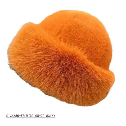 Fur Hat Women Warm Snow Ski Cap Female Faux Fox Fur Thick Warm Winter Hat Lady Windproof Russian Hat Ear Warmer Bonnet Hot Sale