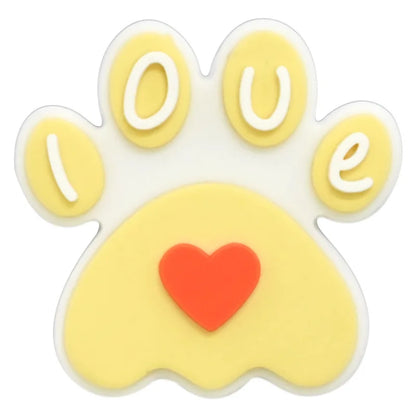 lovely dog paw PVC shoe Charms Slippers Buckle combination Fit Wristbands accessories Decoration Bands gift unisex party