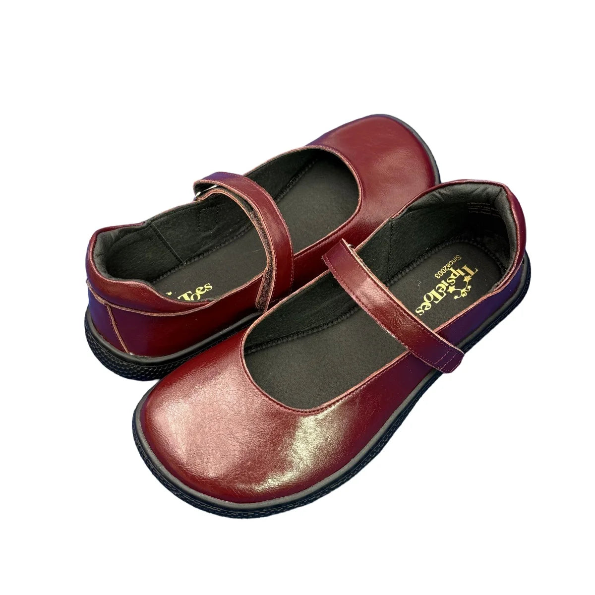 Tipsietoes 2025 Sprinng Autumn Barefoot Leather Ballerina For Women With Flat Soft Sole Zero Drop Wider Toes Box Light Weight