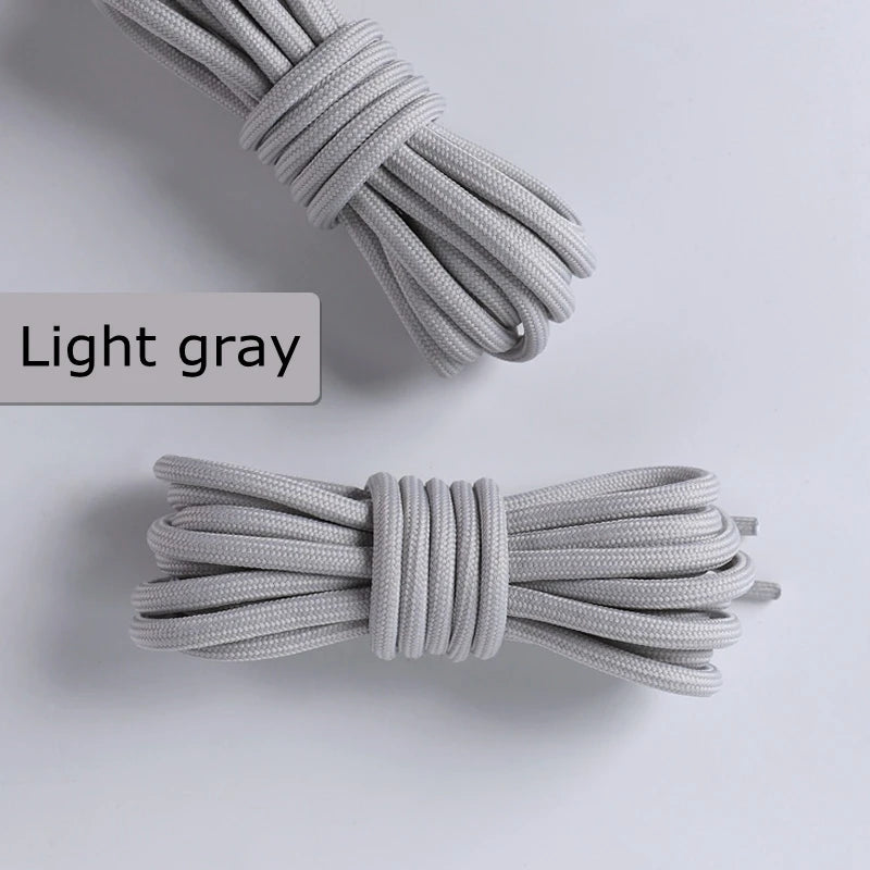 1 Pair Round Shoelaces Coconut 350 Black Angel 700 Classic Shoe Laces Tightly Woven Does Not Snag Shoelace For Sneakers