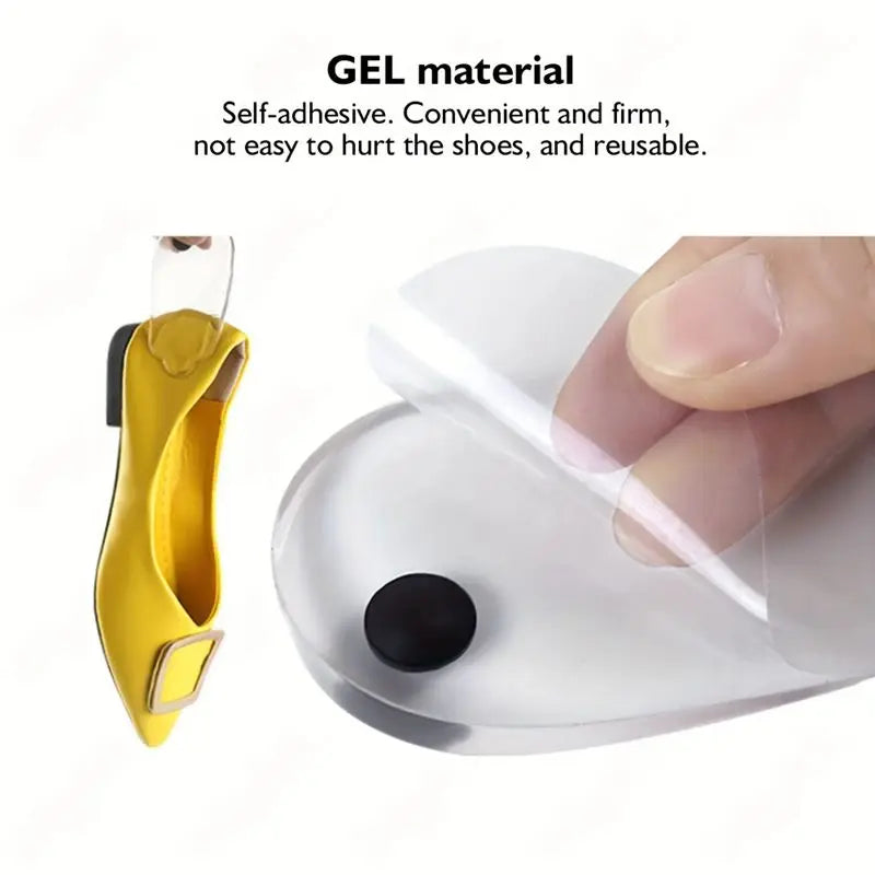 1 Pair Silicone Gel Foot Insoles X/O Shape with Magnet Heel Pad for Men And Women Foot Care Insert for Comfort