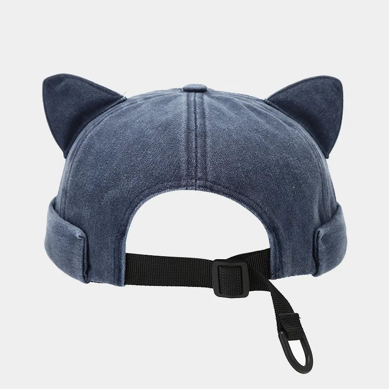 2024 Spring Summer Cotton Solid Color Docker Cap Brimless Hat Beanie Landlord Sailor Cap Women 01