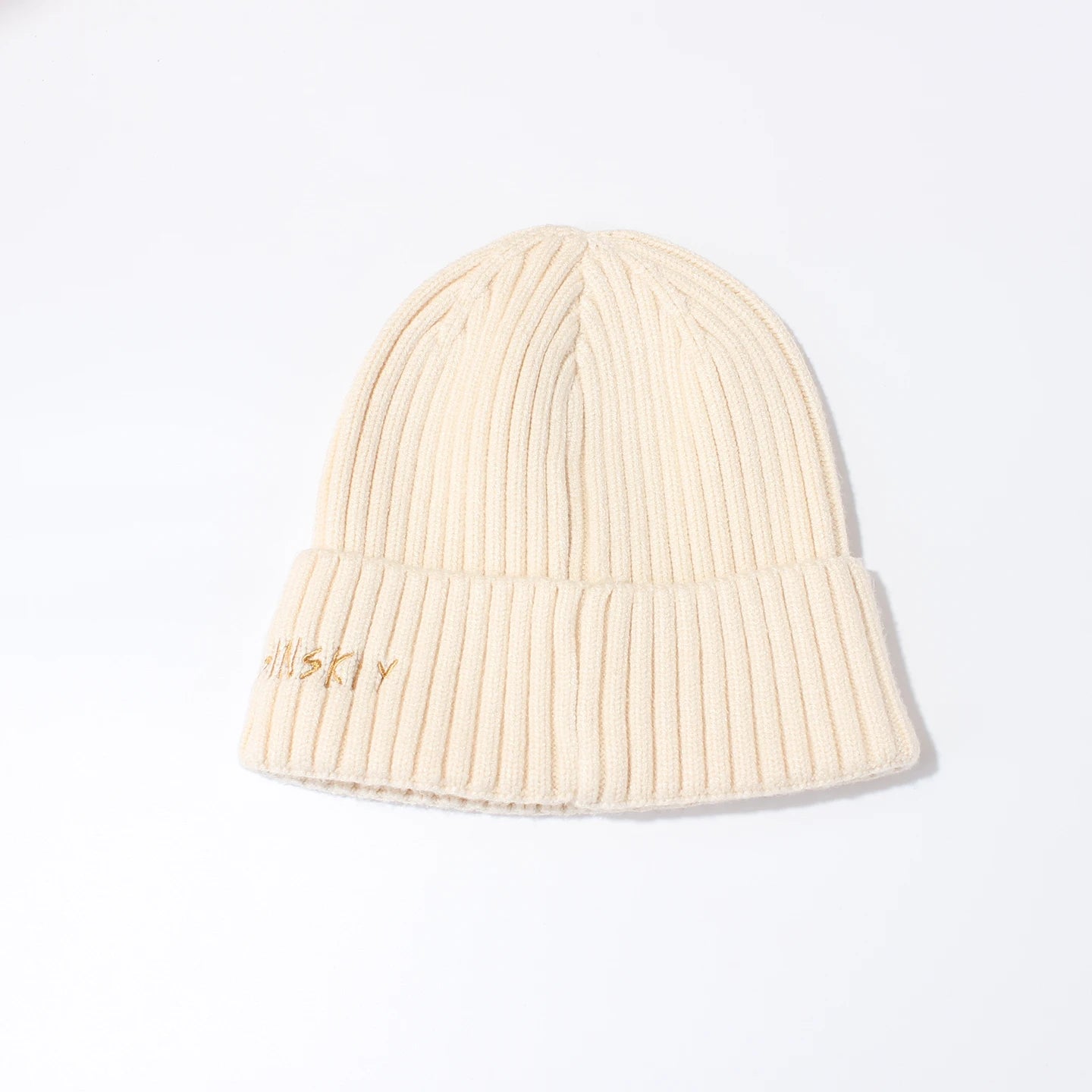 Winter Keep Warm Knitted Beanie Hat | Cold Weather Fashion Hat | Thick Unisex Letter Embroidered Cap for Men and Women |