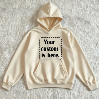 2026 Student Casual Custom Printed Text DIY Hoodie Customized Personalized Hoody Custom Hoodies Text Sweatshirt Clothes