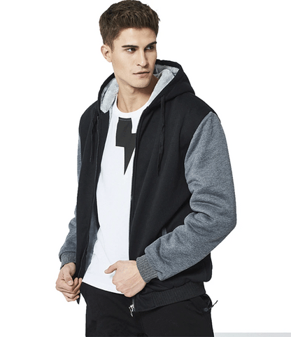 Men's Jacket Winter Camouflage Fleece Thicken Hooded Jackets Male Long Sleeve Coat Casual Zip Up Hoodies Streetwear Men's Coats