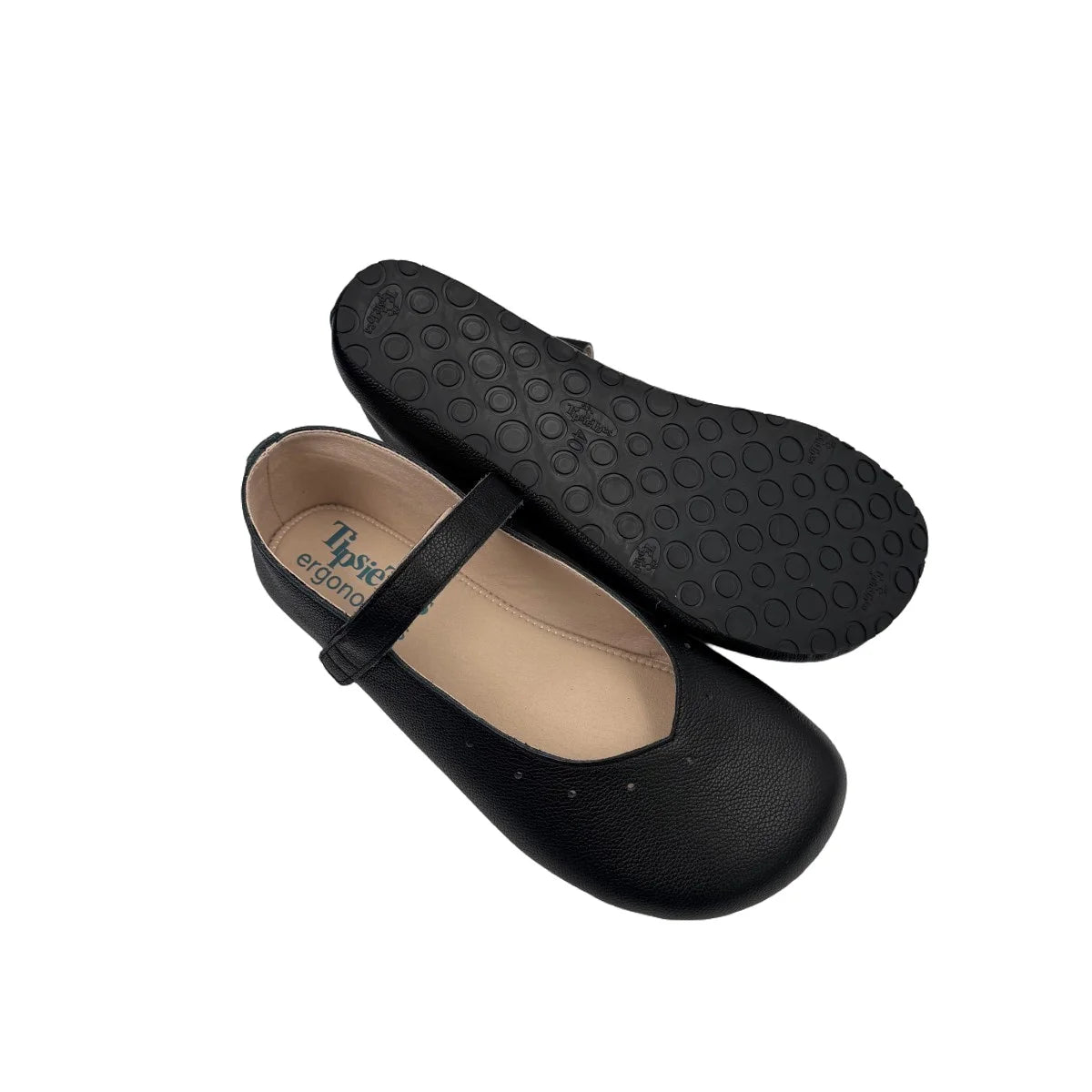 Tipsietoes 2025 Sprinng Autumn Barefoot Genuine Leather Ballerina Mary Jean Women With Flat Soft Sole Zero Drop Wider Toes Box