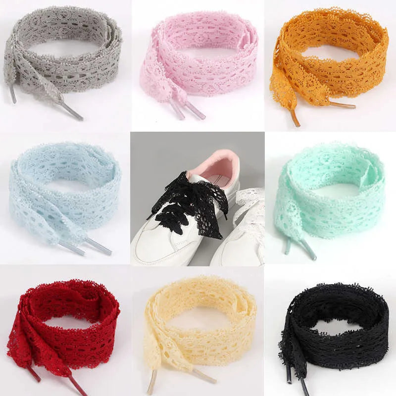 1Pair 100CM/120CM/140CM Length Canvas Sneaker Outdoor Shoe Shoelace Flat Lace Fancy Shoelaces Lace Shoe Laces for Women