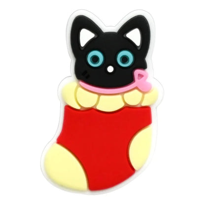 lovely cat series PVC shoe Charms Slippers Buckle combination Fit Wristbands accessories Decoration Bands gift unisex party