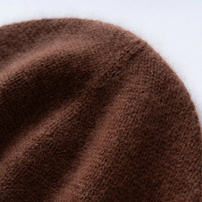 MERRILAMB Winter Hat For Women/Men 100%Quality Cashmere Beanie Cap Unisex Outdoor Casual Solid Knitted Hats Warm Soft SkullCap