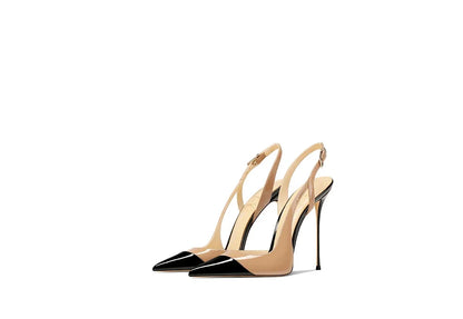 White Patent Leather Design with a High-End and Non-Tiring Foot Feel. 2026 New Pointed and Slim Heeled High Heels for Women