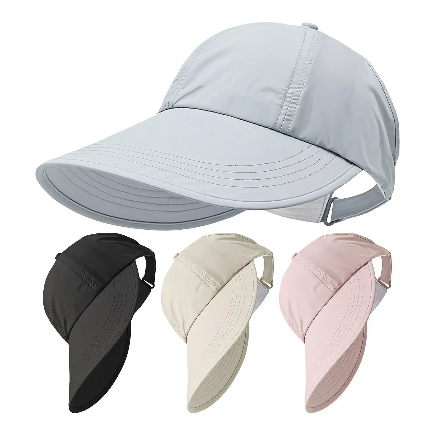 Breathable Sunhat with Wide Brim  UV Protection Summer Outdoor Beach Fisherman Hat Sunscreen Protection Cap Adjustable Sun Hat