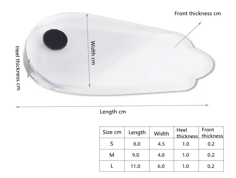 1 Pair Silicone Gel Foot Insoles X/O Shape with Magnet Heel Pad for Men And Women Foot Care Insert for Comfort