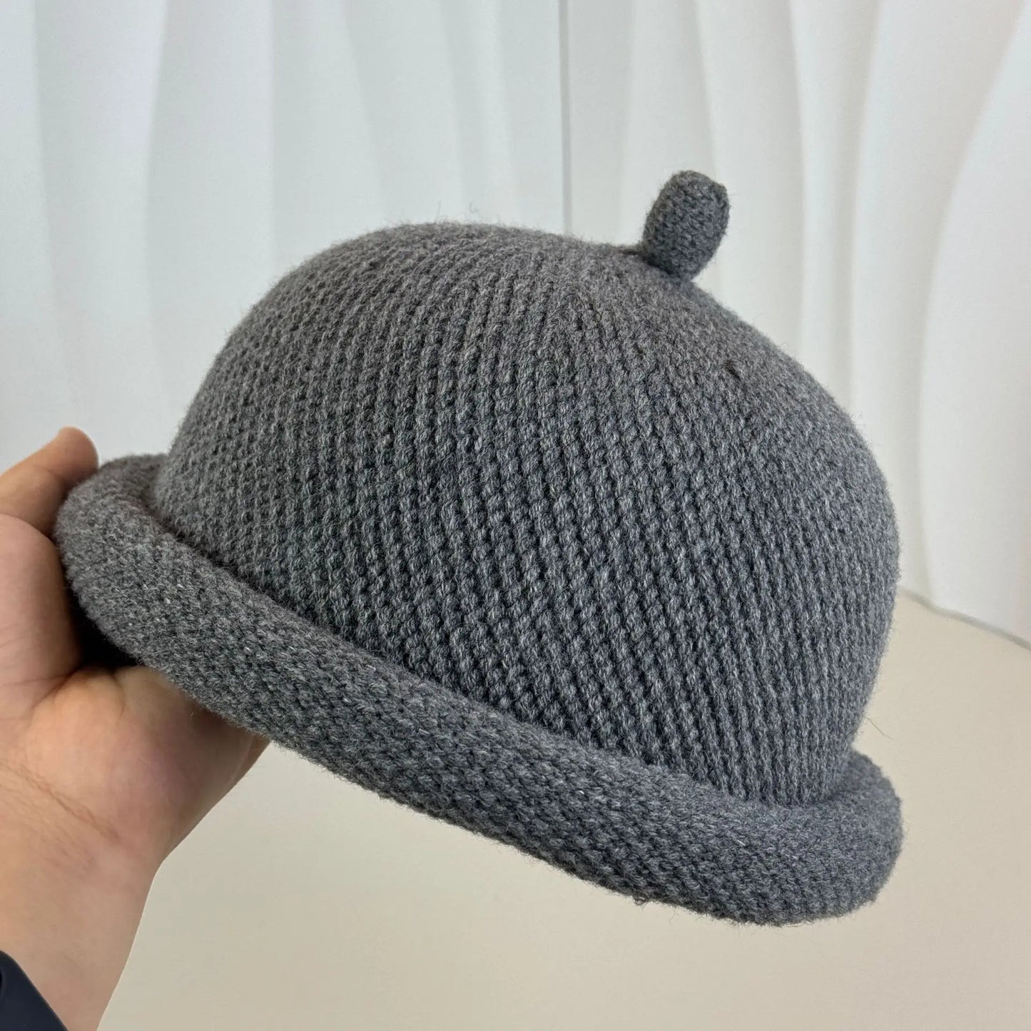 Japanese style Womens Fashion Bucket Hats Knitted Melon Skin Hats Casual Berets Landlord Hats Warm Painter Pacifier Caps 모자