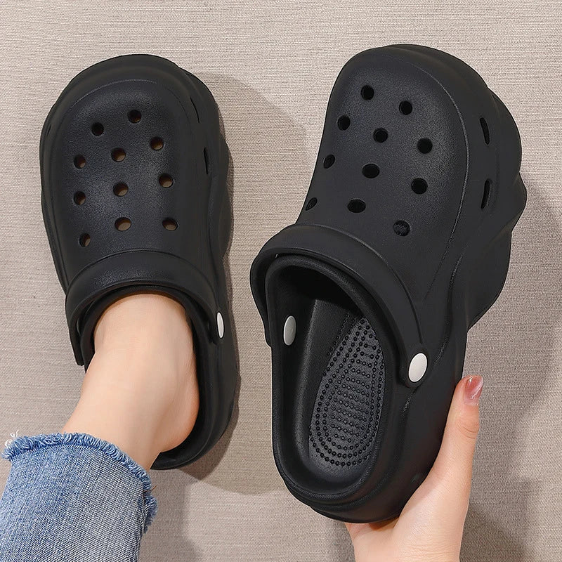 Women DIY Cute Animal button Decor Clogs Fashion Summer Spring Autumn Beach Sandals Cave Hole Female Garden Shoes Students Girls