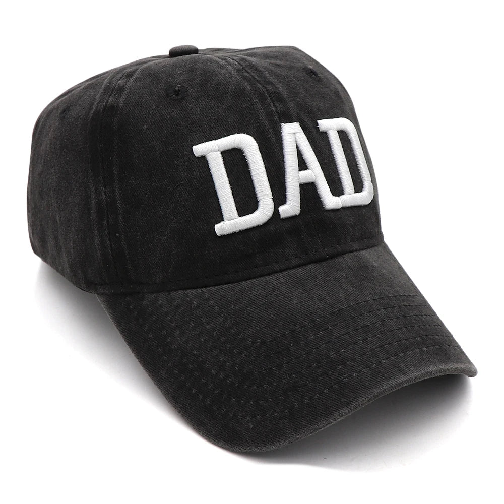 KOEP MOM And DAD Baseball Cap Fishing Caps Men Outdoor Women Washed And Worn Pregnancy Announcement Hats 3D Embroidery
