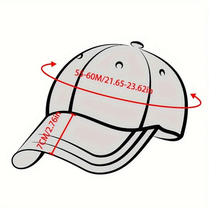 1pc Croissant Printing Retro Baseball Caps,leisure Washed Unisex Dad Hat Adjustable Faded Sports Sun Food Hiking Summer Holiday