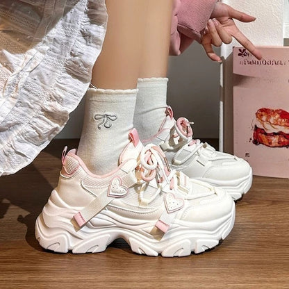 Spring and Autumn Breathable Running Sports and Leisure Shoes Fashionable Best Selling New Comfortable Women's Vulcanized Shoes