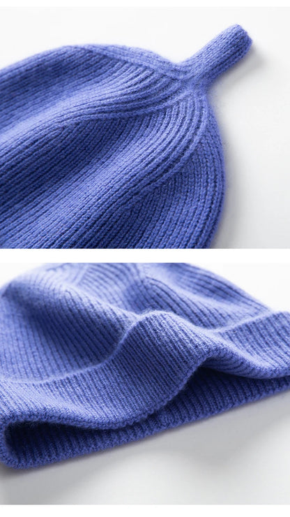 Keep Warm Winter Hat for Children Unisex Knit Cap Kids 100% Cashmere Skullies Hats for Boys Bonnet Girls Caps Accessories
