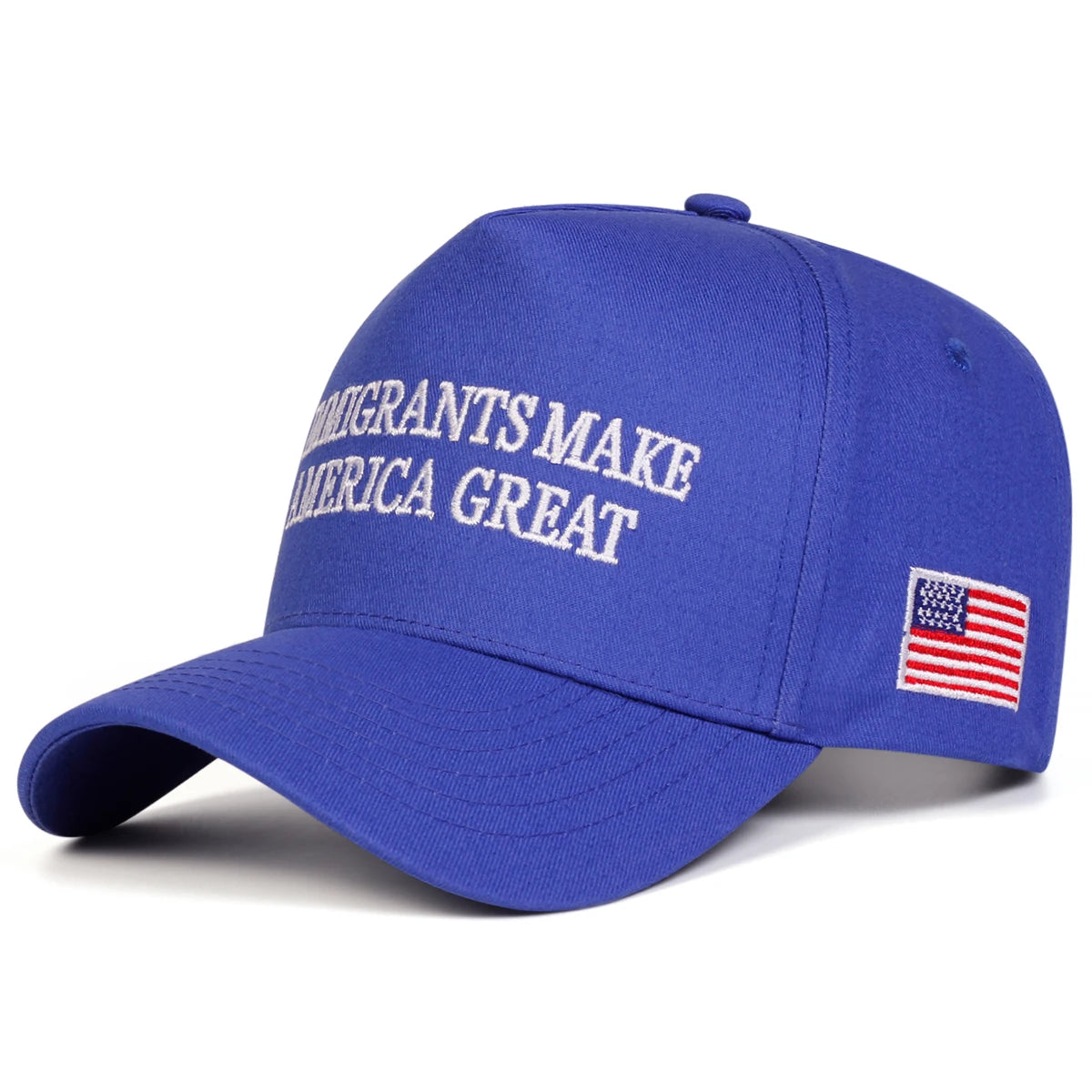 Unisex IMMIGRANTS MAKE Letter Embroidery Baseball Caps Spring and Autumn Outdoor Adjustable Casual Hats Sunscreen Hat Sports Cap