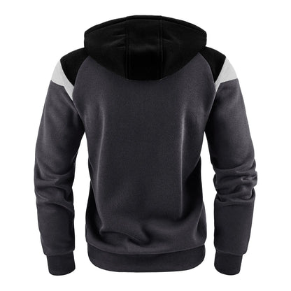 New Men Hoodies Jacket JURASSIC PARK Dinosaur World Graphic Men's Color Blocking Contrasting Sweatshirt, Men Casual Sports Top