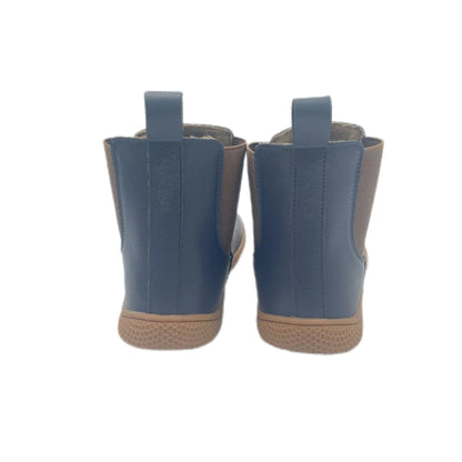 Tipsietoes Chelsea Barefoot Autumn Genuine Cow Leather Boots With Wool Linning Inside For Women Wider Toes Box Light Weight