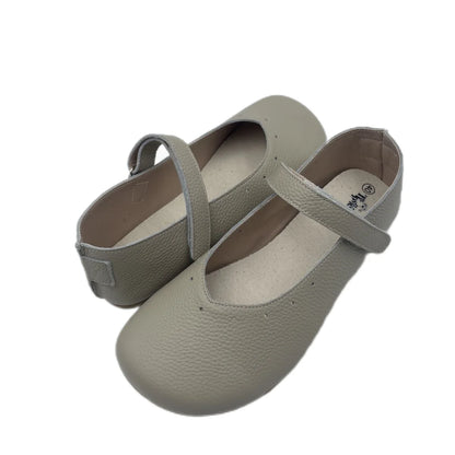 Tipsietoes 2025 Sprinng Autumn Barefoot Genuine Leather Ballerina Mary Jean Women With Flat Soft Sole Zero Drop Wider Toes Box