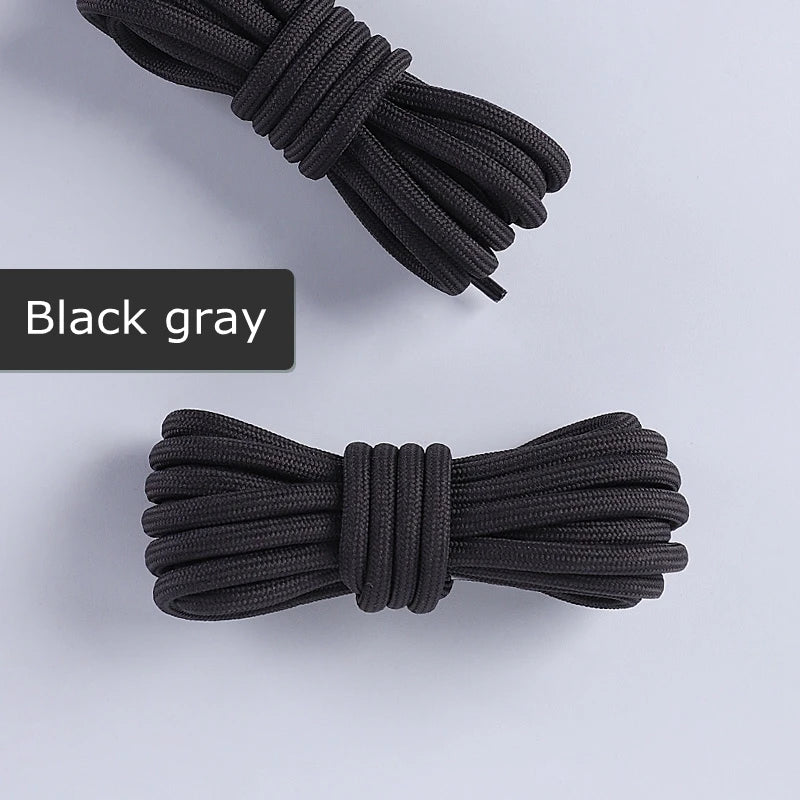 1 Pair Round Shoelaces Coconut 350 Black Angel 700 Classic Shoe Laces Tightly Woven Does Not Snag Shoelace For Sneakers