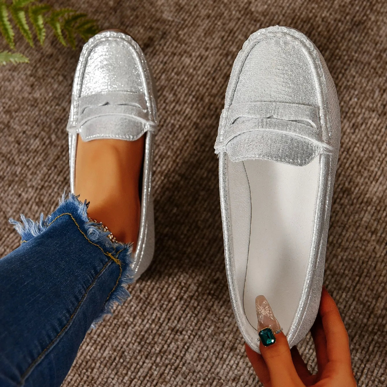 Women Flats Shoes Comfortable Lightweight Fashion Hot Loafers Spring and Autumn Shallow Casual Sneakers Outdoor Shoes for Women