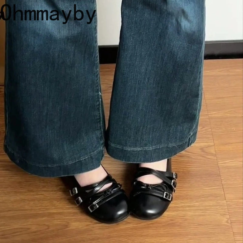 Silver Women Ballet Flats Comfortable Round Toe Shallow Shoes 2026 New Spring Autumn Vintage Ladies Dress Mary Jane Shoes