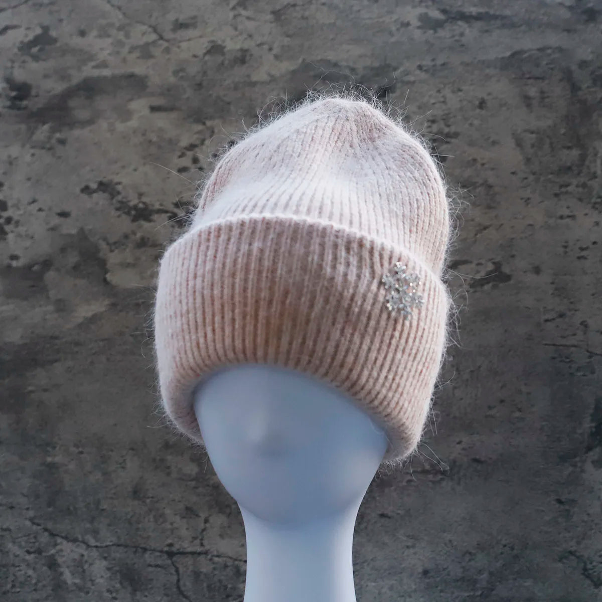 Hot Selling Winter Hat Real Rabbit Fur Winter Hats For Women Snowflake Warm Beanie cold Hats Women Solid Adult Cover Head Cap