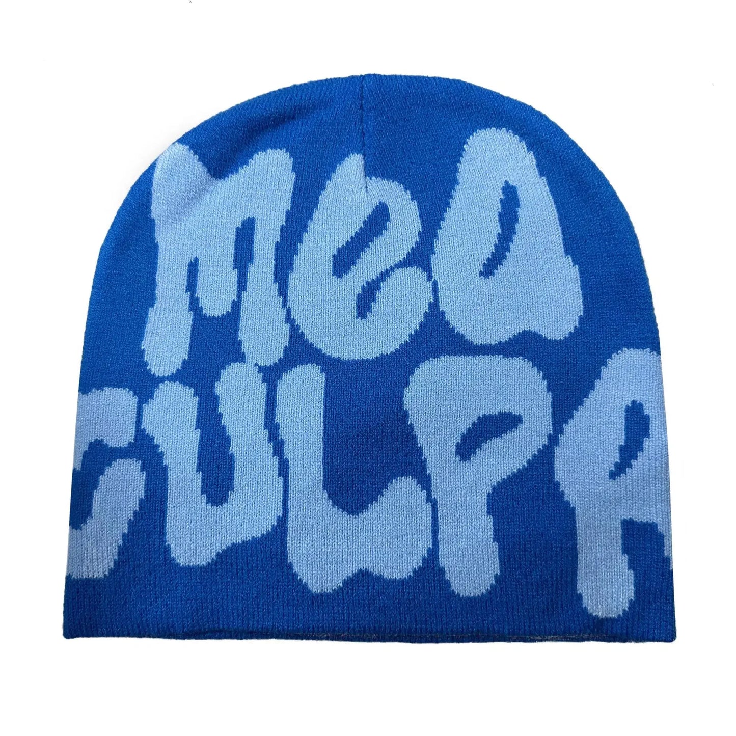 Mea Culpas Beanies Hats For Women Men Autumn Winter Fashion Printed Wool Acrylic Knitted Caps Bonnet Kpop Elastic Skullies Hat