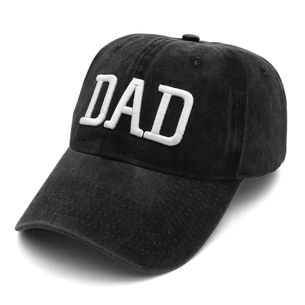 KOEP MOM And DAD Baseball Cap Fishing Caps Men Outdoor Women Washed And Worn Pregnancy Announcement Hats 3D Embroidery