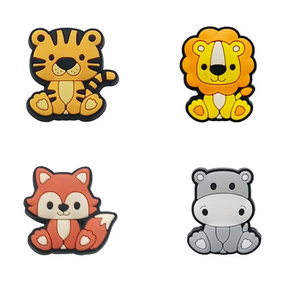 Sale 1Pcs Cute Various Animals Shoe Charms for Crocs Accessories Decorations Clog Shoe Pin Adults Party Favor Gifts