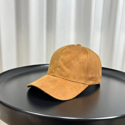 Fashion Adjustable Suede Baseball Caps For Men Women Autumn Winter Solid Retro Snapback Hip Hop Hat Unisex Street Sun Visor Caps