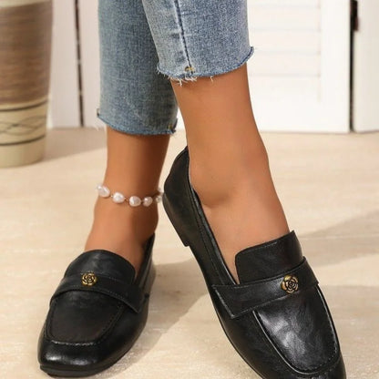2025 New Pointed Toe Fashion Women Shoes Spring Autumn Elegant Party Daily Low Heels Pump Footwear Women Minimalist Flats Shoes