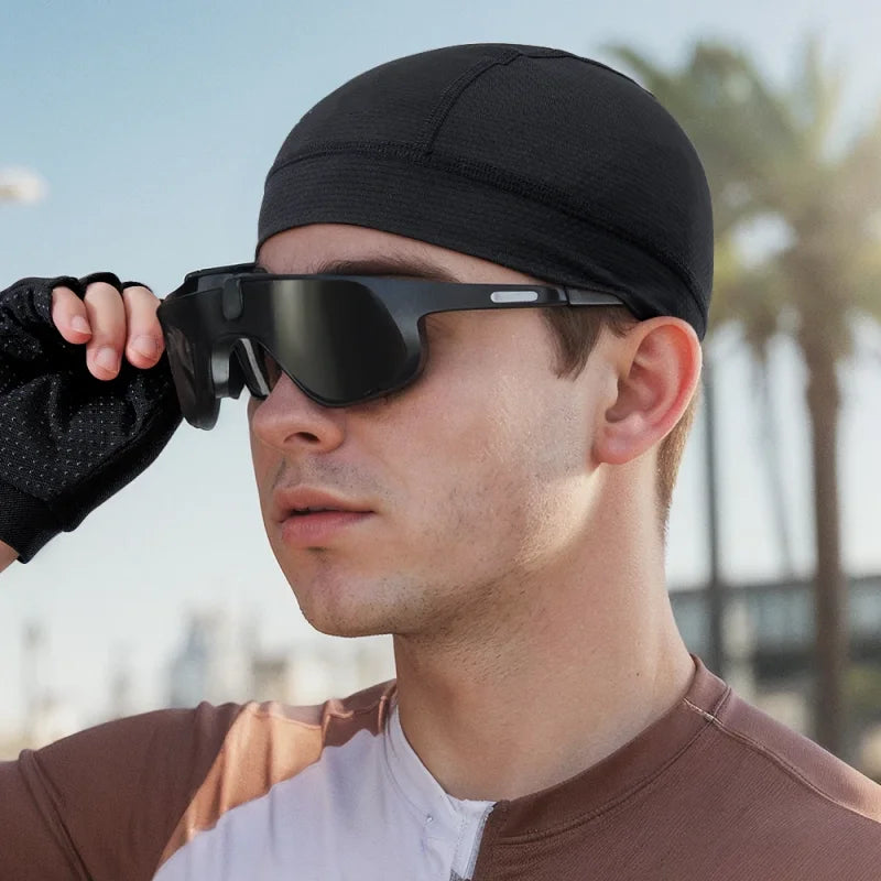 Summer Thin Breathable Mesh Skull Beanie Cap Sweat Absorbent Sport Cap Under Helmet Liner Moisture Wicking Quick Dry Cycling Hat