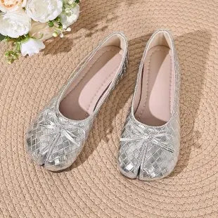 Fashion Soft Leather Split Toe Women Tabi Ballet Flats Spring Autumn Comfortable Walking Lazy Loafers Casual Girls Dance Shoes