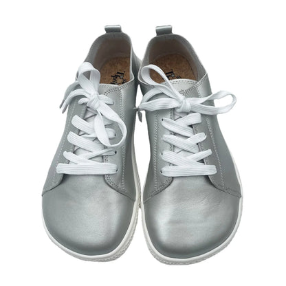 Tipsietoes 2025 Sprinng Autumn Genuine Leather Barefoot Sneaker For Women Flat Soft Thin Out Sole Zero Drop Wider Toe Box