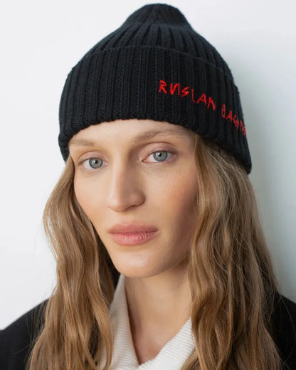 Autumn Winter Unisex Knitted Beanie Hat with Letter Embroidery – Warm Casual Street Style Wool Knit Beanie