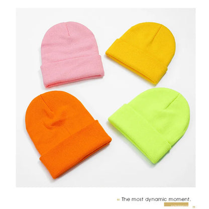 Acrylic Beanie Cap for Adult Winter Women Men Plain Skullies Beanie Hats Custom Logo Knitted Hats SKullies Skullcap