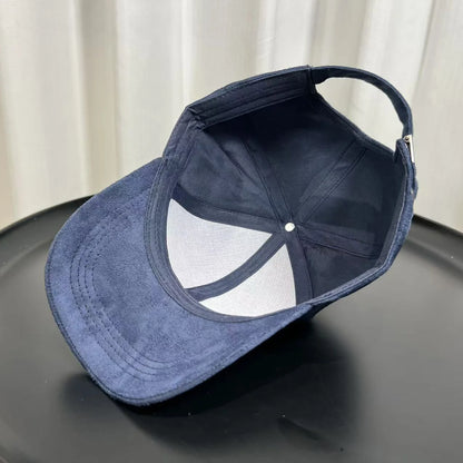 Fashion Adjustable Suede Baseball Caps For Men Women Autumn Winter Solid Retro Snapback Hip Hop Hat Unisex Street Sun Visor Caps