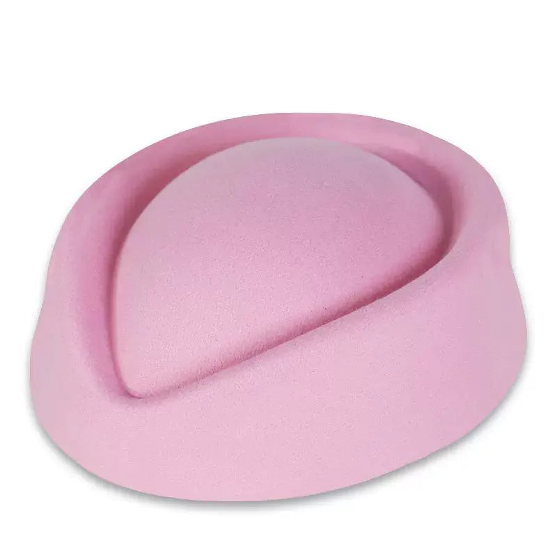 Hepburn Style Black Flat Top Berets Hat Women's French High-end Aviation Stewardess Hat Retro Republic of China Beret
