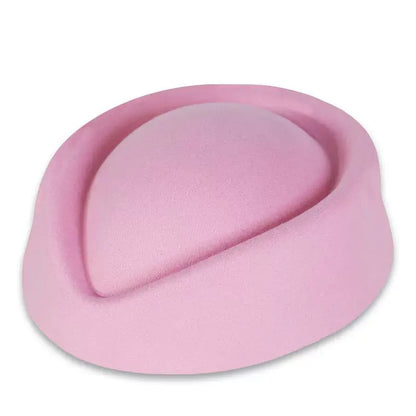 Hepburn Style Black Flat Top Berets Hat Women's French High-end Aviation Stewardess Hat Retro Republic of China Beret